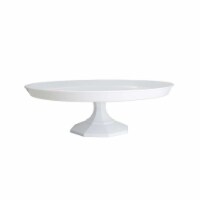 11.6  White Medium Round Plastic Cake Stands (12 Cake Stands)