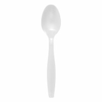 White Plastic Disposable Spoons (1000 Spoons)