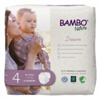 Bambo Nature Disposable Baby Diapers, Skin-Friendly, Size 4, 15-31 lbs, 81 Ct