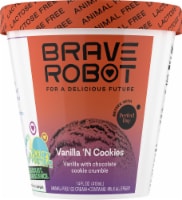 Brave Robot Vanilla 'N Cookies Animal-Free Ice Cream Perspective: Main