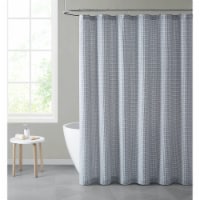 Hotel Collection Premium Waffle Weave Fabric Shower Curtain by Kate Aurora - Gray