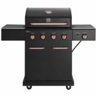 Kenmore PG-40409S0LB-2 4 Burner Outdoor Patio Gas BBQ Grill with Copper Accents Searing Side