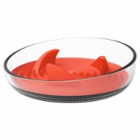 Pet Life Cirlicue Shark Fin Shaped Modern Slow Feeding Pet Bowl