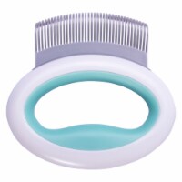 Pet Life Knuckler Handheld Travel Flexible Grooming Pet Rake Comb