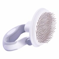 Pet Life Gyrater Travel Self-Cleaning Swivel Grooming Pet Pin Brush