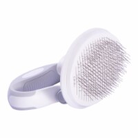 Pet Life Gyrater Travel Self-Cleaning Swivel Grooming Slicker Pet Brush