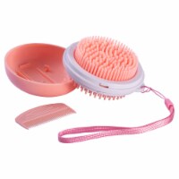 Pet Life Bravel 3-in-1 Travel Pocketed Dual Grooming Brush and Pet Comb