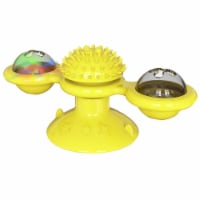 Pet Life Windmill Rotating Suction Cup Spinning Cat Toy
