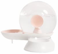 Pet Life Auto-Myst Snail Shaped 2-in-1 Gravity Pet Filtered Water Dispenser and Food Bowl