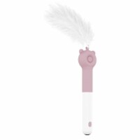 Pet Life KITIQUE 3-in-1 Retractable and Extendable Feathered and Laser Wand Kitty Cat Teaser