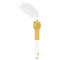 Pet Life KITIQUE 3-in-1 Retractable and Extendable Feathered and Laser Wand Kitty Cat Teaser