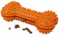Pet Life Denta-Bone TPR Treat Dispensing and Dental Cleaning Durable Dog Toy