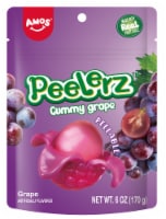 Amos® Peelerz™ Grape Gummy Candy Bag Perspective: Main