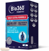 Bio360 Daily Extra Formula Probiotic Supplement Capsules