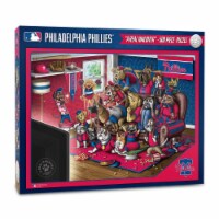 YouTheFan 2502427 18 x 24 in. MLB Philadelphia Phillies Purebred Fans Puzzle, Multi Color - A