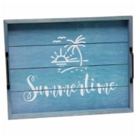 Elegant Designs Decorative Wood Serving Tray w/ Handles, 15.50 x 12 , Summertime