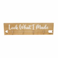 Elegant Designs Decorix Farmhouse Wall Mounted Hanging 4 Photo Wooden Picture Frame
