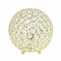 8 Metal Crystal Round Living Room, Bedroom, Entryway, Office, Foyer, Home Decor, Gold