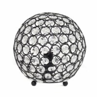 8 Contemporary Metal Crystal Round Sphere Table Lamp for Living Room Restoration Bronze