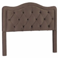 Leffler Home Allure Diamond Tufted Queen Upholstered Headboard In Night Party Chocolate