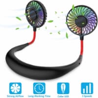 Hands Free Portable Neck Fan - Rechargeable USB 3 level Fan Color Changing Outdoor Sports