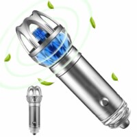 CAR AIR PURIFIER IONIZER CLEANER REFRESHER PLUGS INTO CIGARETTE  LIGHTER-GREY