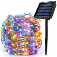 3ft 100 LED Solar Copper String Wire Lights Outdoor Garden Decoration 8 Modes -Color