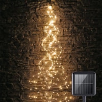 220 LED Solar Firefly Bunch Lights 8 Flashing Modes Fairy Copper Wire Waterproof String Light