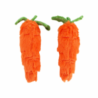 Midlee Plush Carrot Easter Dog Toy- Pack of 2