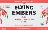 Flying Embers Black Cherry Hard Kombucha Perspective: Main