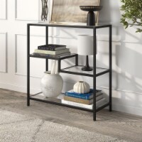 Henn&Hart 34  Blackened Bronze Metal/Glass Bookcase