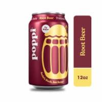 Poppi Root Beer Prebiotic Soda Can Perspective: Main