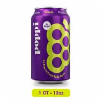 Poppi Grape Prebiotic Soda Can Perspective: Main