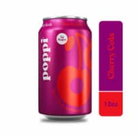 Poppi Cherry Cola Prebiotic Soda Can Perspective: Main