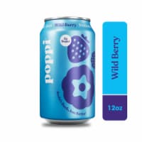 Poppi Wild Berry Prebiotic Soda Can Perspective: Main