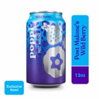 Poppi Wild Berry Post Malone Exclusive Prebiotic Soda Can Perspective: Main