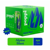 Poppi Alpine Blast Prebiotic Soda Cans Perspective: Main