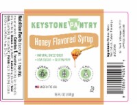 Keystone Pantry Honey Flavored Syrup with Monk Fruit 1 pint bottle