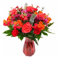 Valentine's Day Key to My Heart Arrangement with Vase Perspective: Main