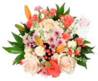 Valentine's Day Sweet Whispers Fresh Flowers Bouquet Perspective: Main