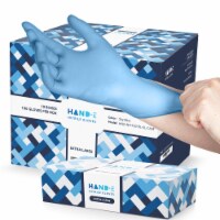 Hand-E Disposable Nitrile Medical Exam Gloves, Blue, 1000 Count - Subtle Box for Home Use