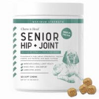 Chew + Heal Senior Hip & Joint Support Supplement for Dogs - 120 Delicious Chews