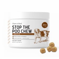 Chew + Heal Stop The Poo Coprophagia Supplement for Dogs - 120 Delicious Chews