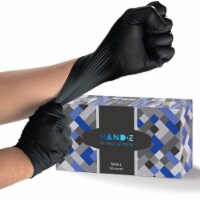 Hand-E Disposable Nitrile Medical Exam Gloves, Black, 100 Count - Subtle Box for Home Use