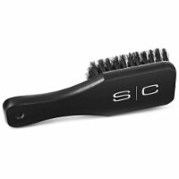 StyleCraft Square Barber Paddle Brush Natural Boar Bristles With Wood Handle