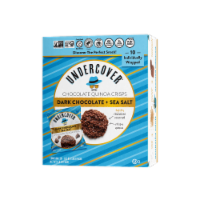 Undercover® Snacks Dark Chocolate + Sea Salt Quinoa Crisps Perspective: Main