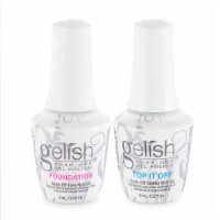 Gelish Mini Dynamic Duo Essentials Collection Soak Off Gel Nail Polish Kit, 9mL