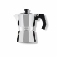 Italian Moka Pot 3 Cup Stovetop Aluminum Espresso Maker - Silver