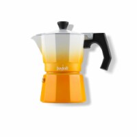 Italian Moka Pot 3 Cup Stovetop Aluminum Espresso Maker - Orange