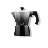 Italian Moka Pot 6 Cup Stovetop Aluminum Espresso Maker - Black